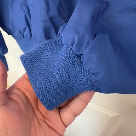 Sears Roebuck Vintage 70s 80s Men’s Plaid Lined Bomber Jacket Size M Blue - Picture 10 of 13